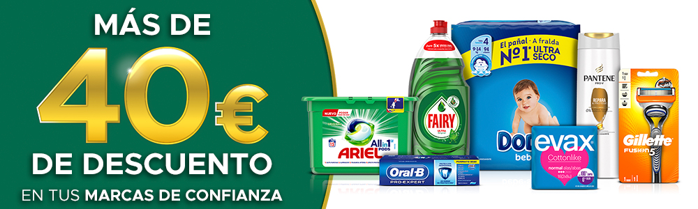 MÁS DE 40€ EN CUPONES P&G