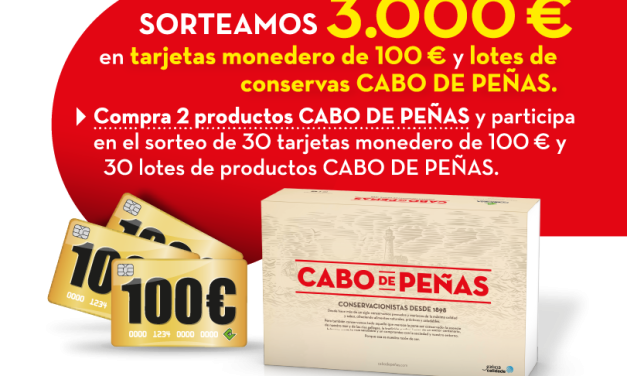 SORTEO DE CABO DE PEÑAS PARA GANAR 100€ O LOTE DE PRODUCTOS