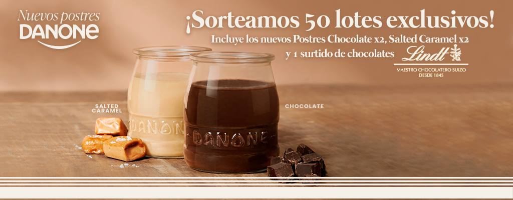 DANONE Y LINDT SORTEAN 50 LOTES DE PRODUCTOS